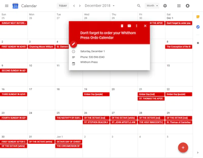 DIGITAL PASTORAL PLANNING Ordo: Subscription