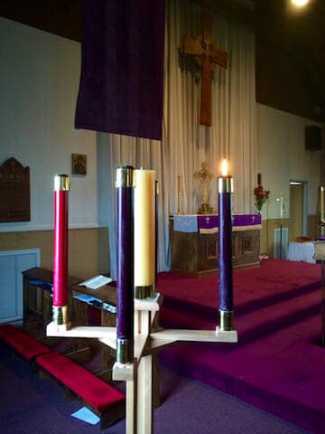 Church Advent Candles Set